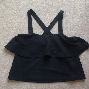 Madewell Texture & Thread Tiered Tank Top